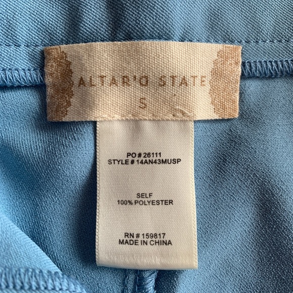 NWT - Altar’d State - Blue High Waisted Shorts - Picture 3 of 7